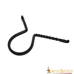 Iron Hand Forged Drinking Horn Rack Rustic Medieval Accessory