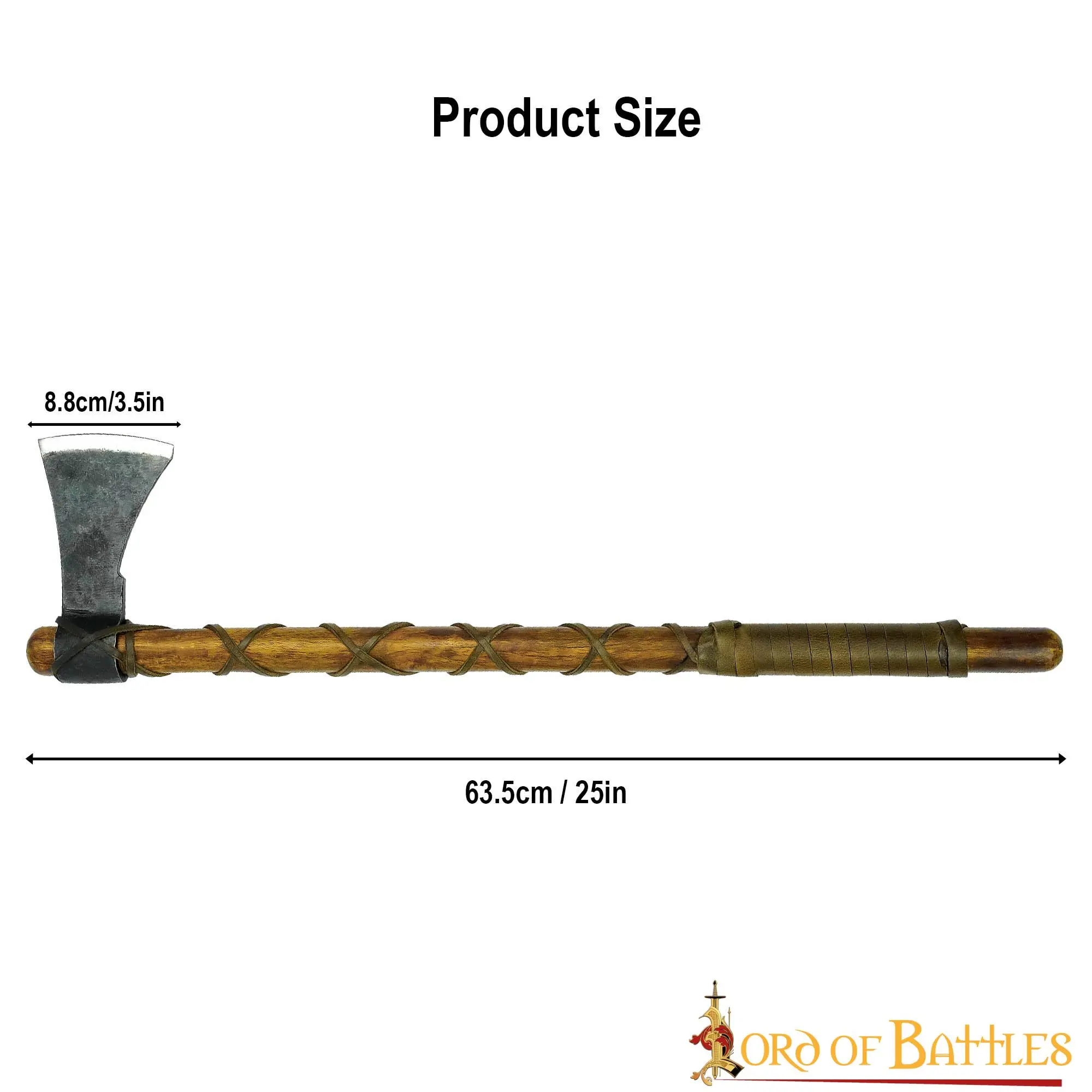 Viking Warrior Axe With Hand Forged Carbon Steel Head - Image 3
