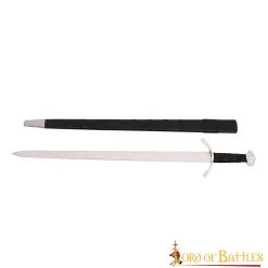 Decorative Viking Sword Five-Lobed Pommel Medieval Blade With Scabbard