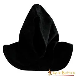Executioner Suede Leather Hood With Collar