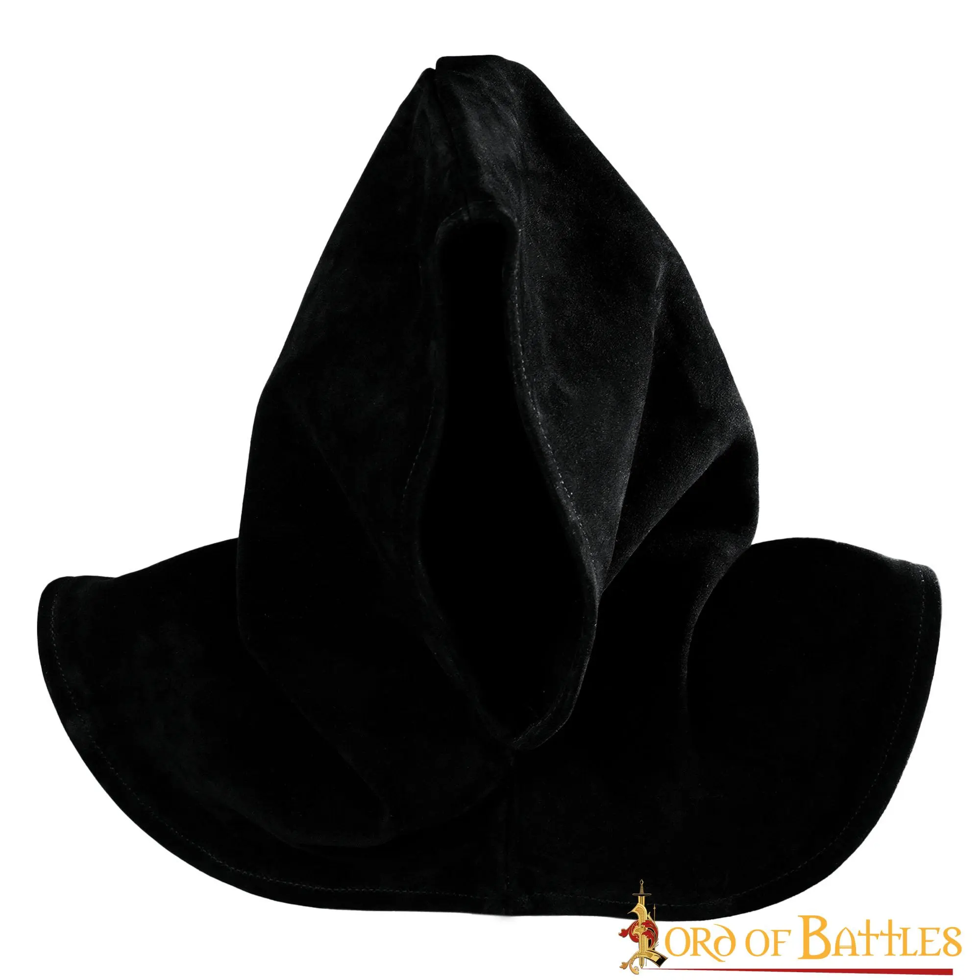 Executioner Suede Leather Hood With Collar