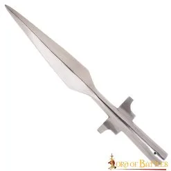 Winged Spear Head Hand Forged From Tough Carbon Steel