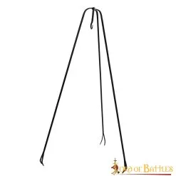 Medieval Campfire Tripod Stand Hand Forged Iron Functional Camp Gear