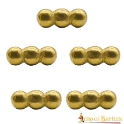 The Ellipses Pure Solid Brass Leather Mounts Set Of 5 Functional Accessory