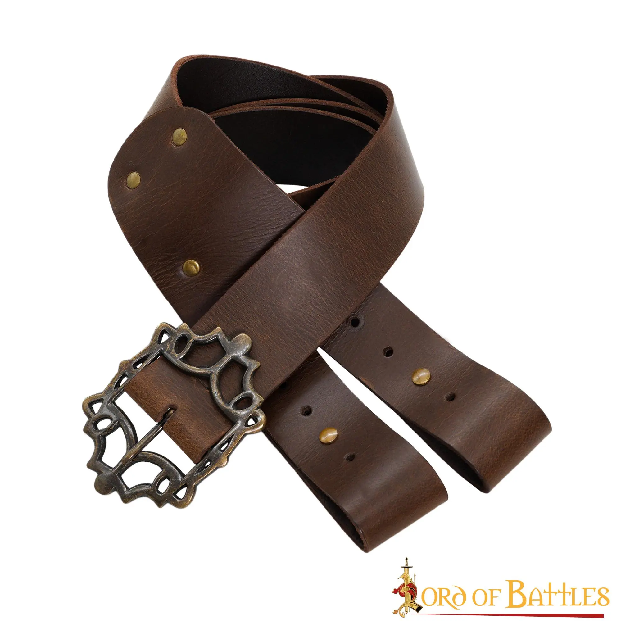 Pirate’s Leather Baldric Sword Hanging Belt For LARP And Cosplay - Image 2
