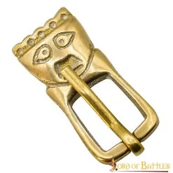 Pure Solid Brass Historic Saxon Buckle Functional Belt Accessory