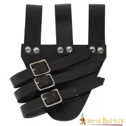 Tri Buckle Angled Sword Frog Genuine Leathercraft