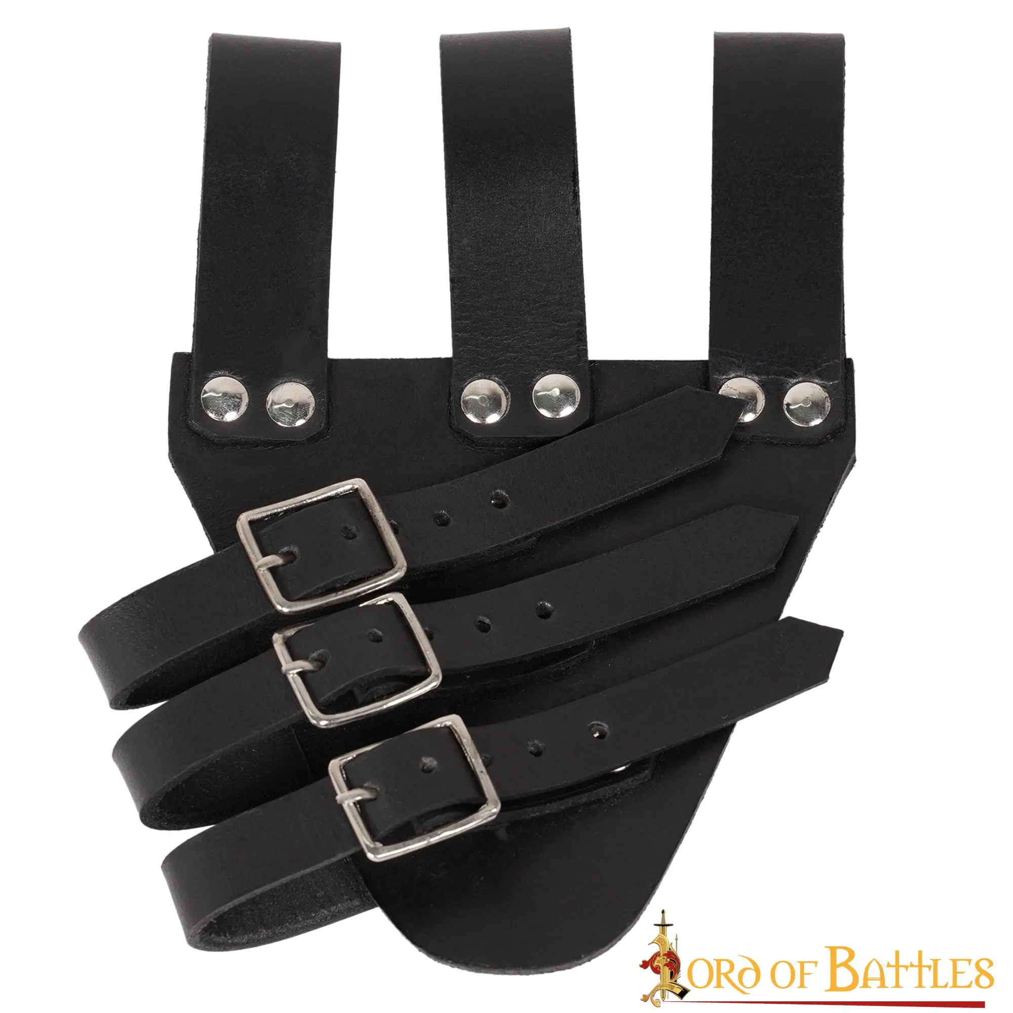 Tri Buckle Angled Sword Frog Genuine Leathercraft