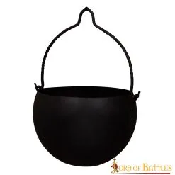 The Wandering Quester Cooking Cauldron Hand Forged Iron Camping Accessory