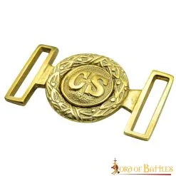 Civil War Confederate Officers Brass Belt Buckle