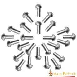 Mushroom Head Steel Rivets Set Of 25 Plate Armor Leather Equipment