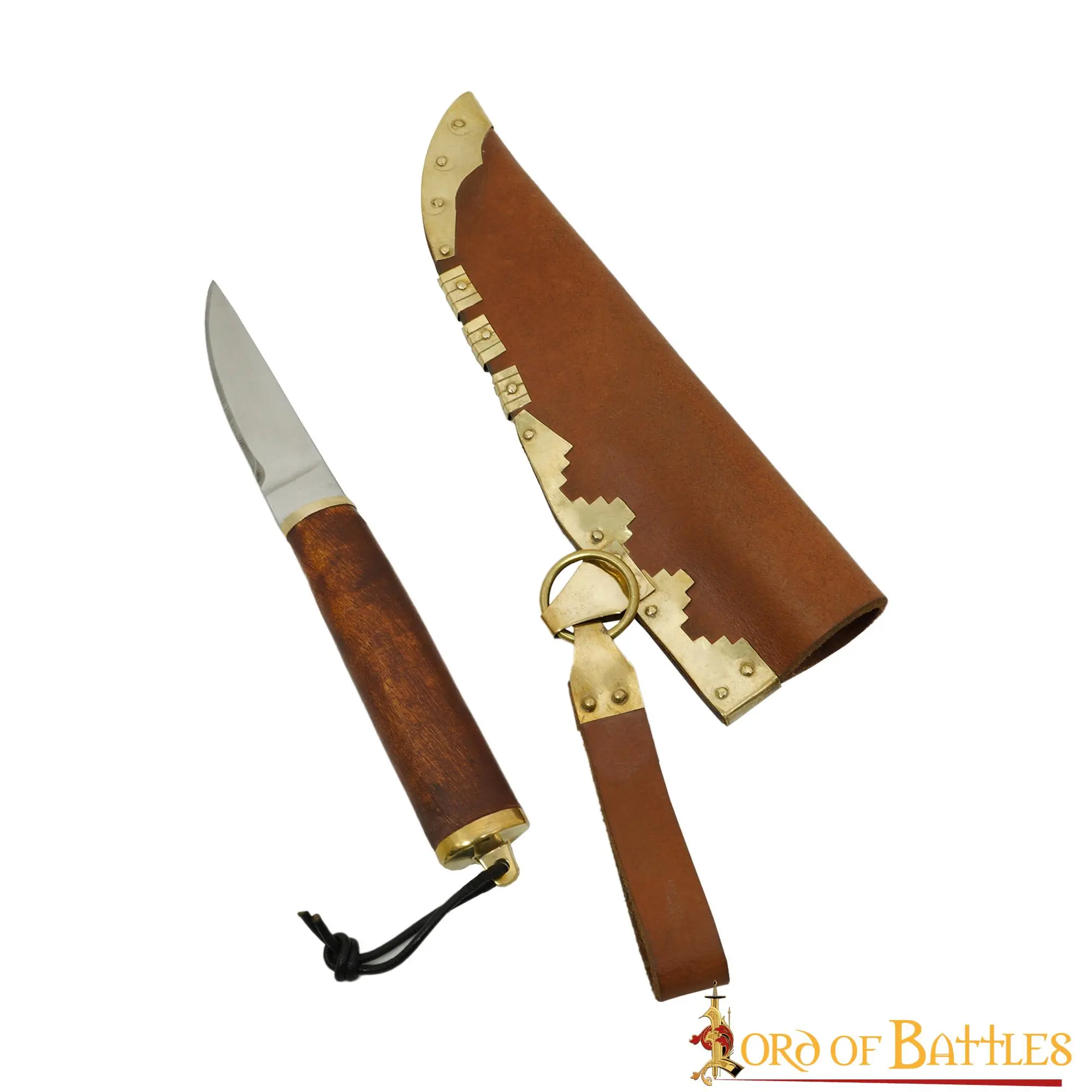 Authentic Viking Knife With Genuine Leather Sheath