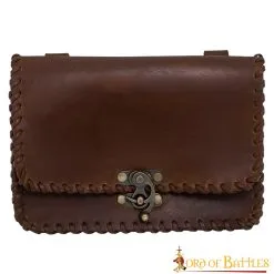 Medieval Quester Belt Bag With Antique Brass Lock