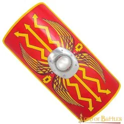 Antiquity Legendary Roman Scutum Decorative Shield With Steel Umbo