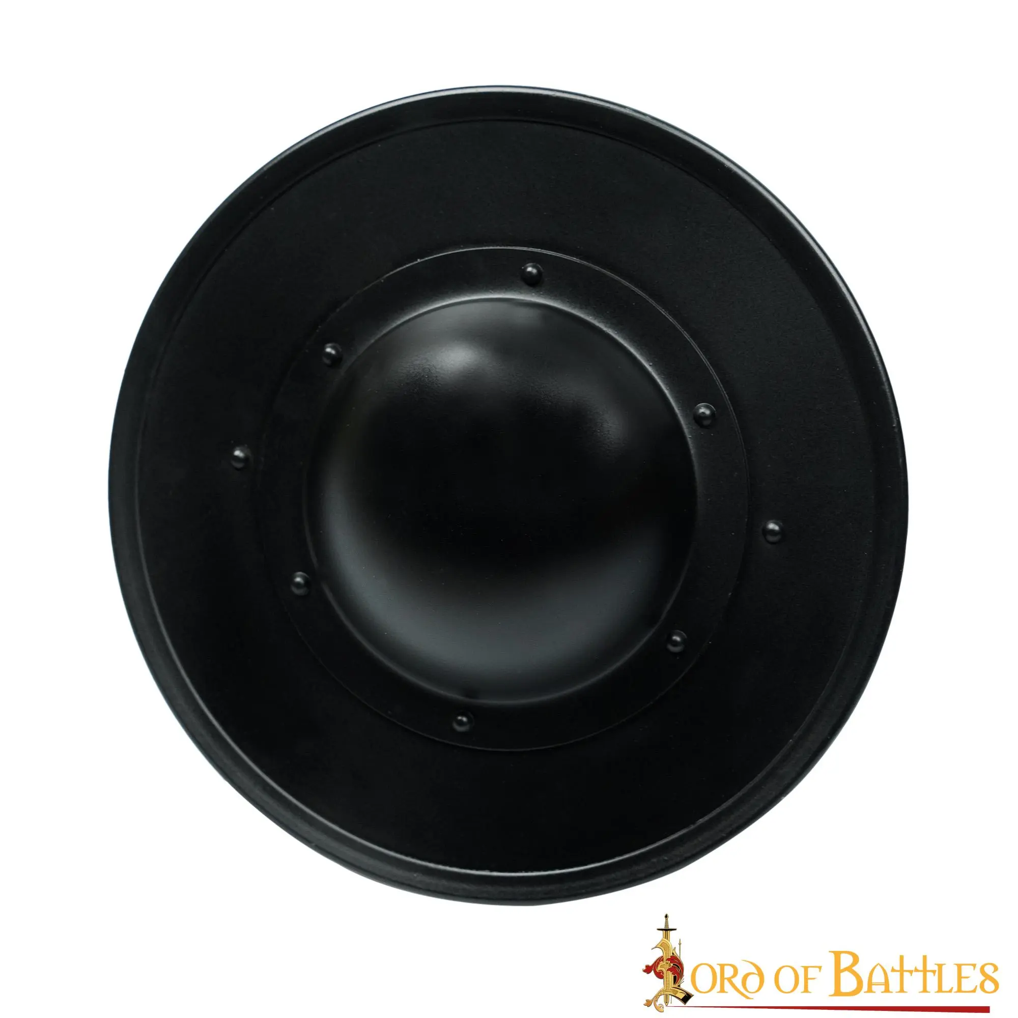 Medieval Fencing Blackened Buckler Functional Steel Shield