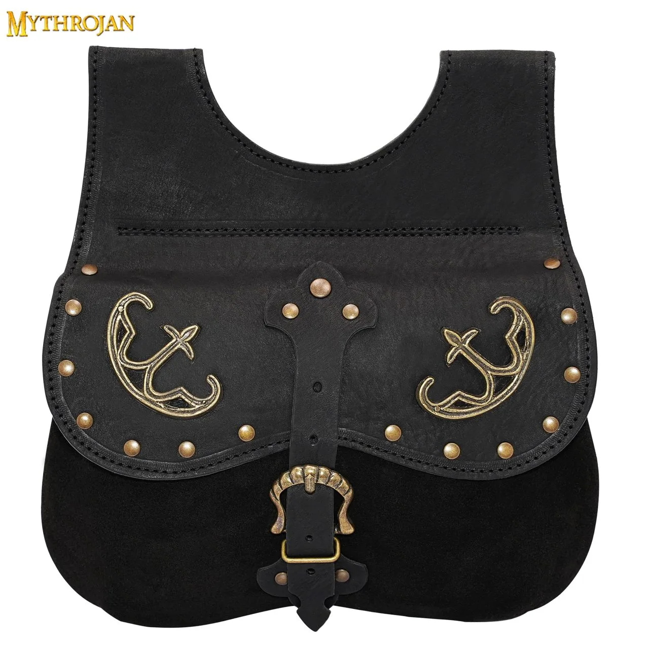 MYTHROJAN LATE MEDIEVAL KIDNEY POUCH Historical 14th-15th Century Bollock Purse 10”×10”