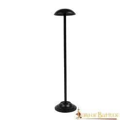 Handmade Iron 25″ Tall Helmet Stand For Helmets With Or Without Aventail