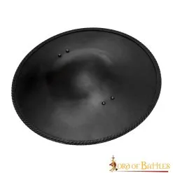 Medieval Fencer’s Blackened Buckler Functional Steel Shield