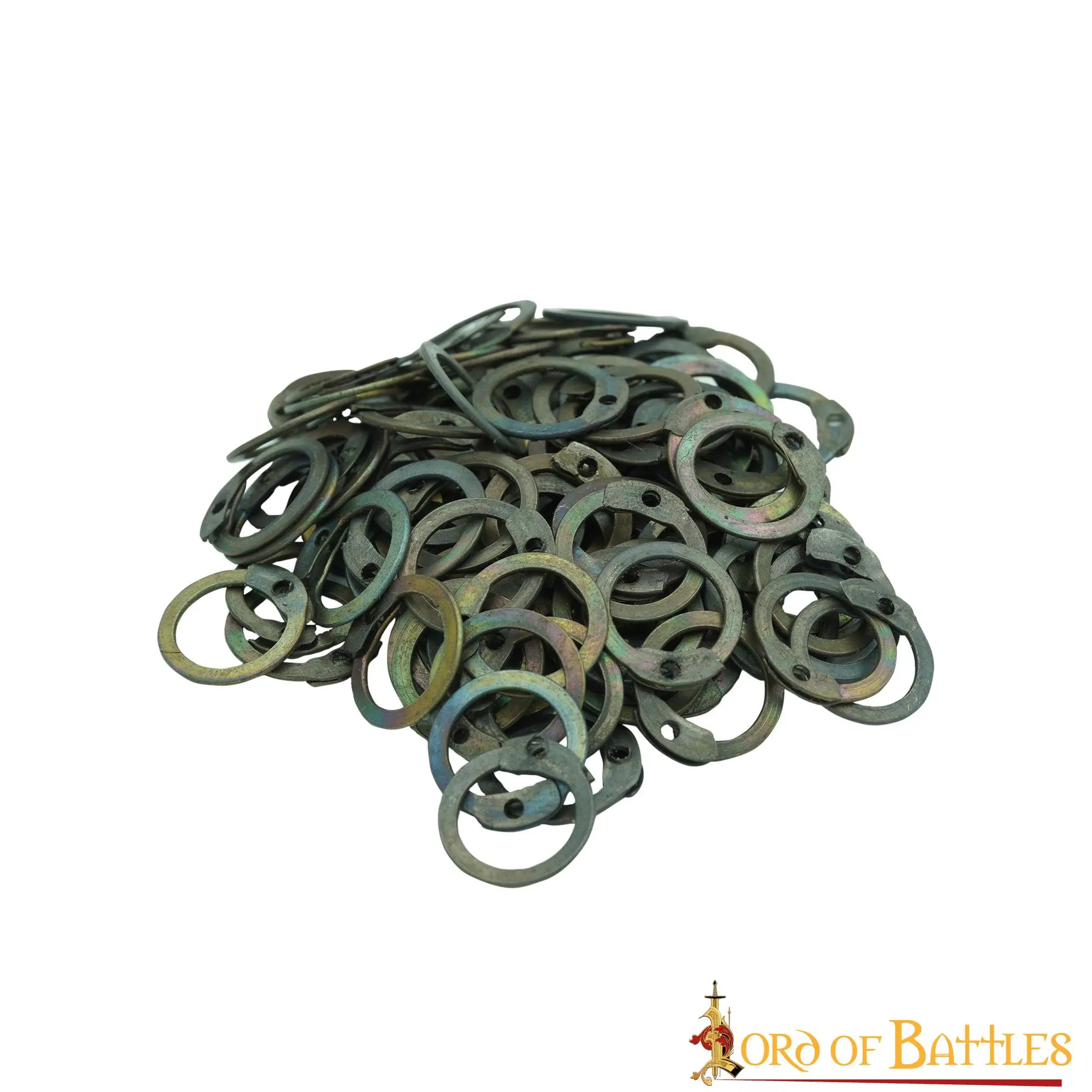 Loose Titanium Flat Rings With Dome Rivets DIY Chainmail Armor - Image 2