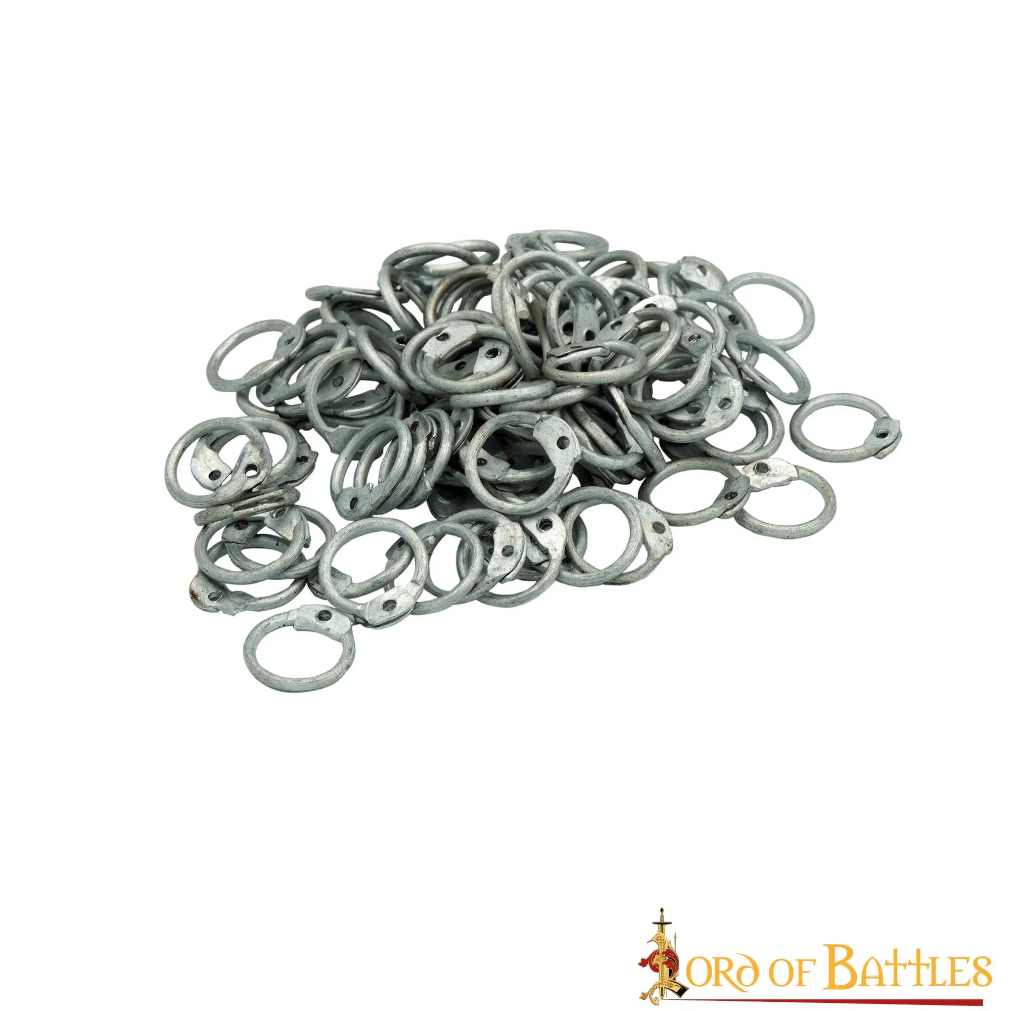 Loose Aluminium Round Rings With Dome Rivets DIY Chainmail Armor - Image 2