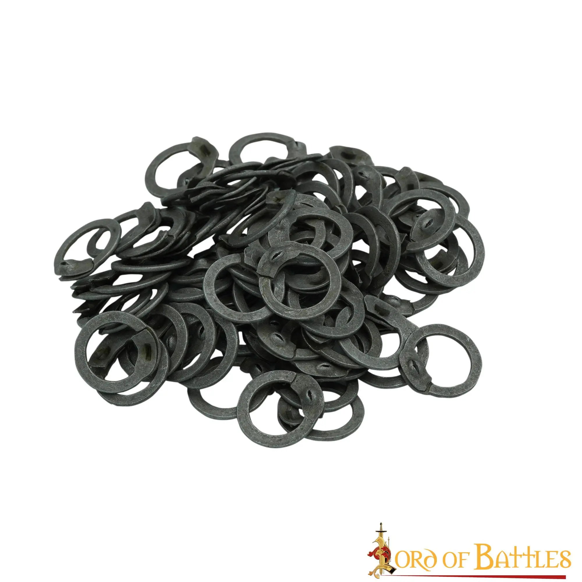 Loose Steel Rings Flat With Wedge Rivets DIY Chainmail Armor - Image 2