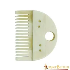 Medieval Germanic Beard Comb Handcrafted Genuine Bone Accessory