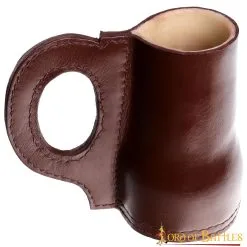 Raiding Pirate Leather Tankard Handcrafted From Genuine Leather