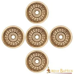 Pure Solid Brass Wreaths Set Of 5 Adornments Leather And Clothing Accessory