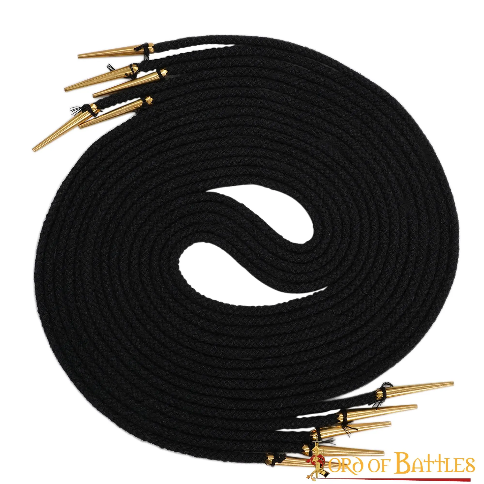Medieval Pure Brass Aiglets Fabric Black Strings Ideal Clothing Accessory - Image 5