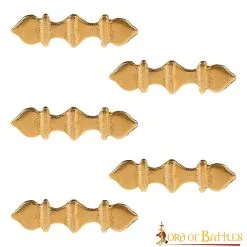Pure Solid Brass Elite Belt Mounts Set Of 5 Functional Accessory