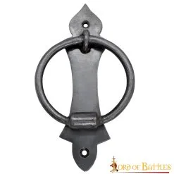 Medieval Iron Hand Forged Functional Door Knocker Vintage Accessory