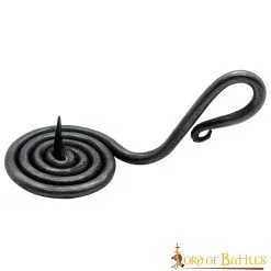 Medieval Iron Hand Forged Candle Holder Fully Functional Accessory