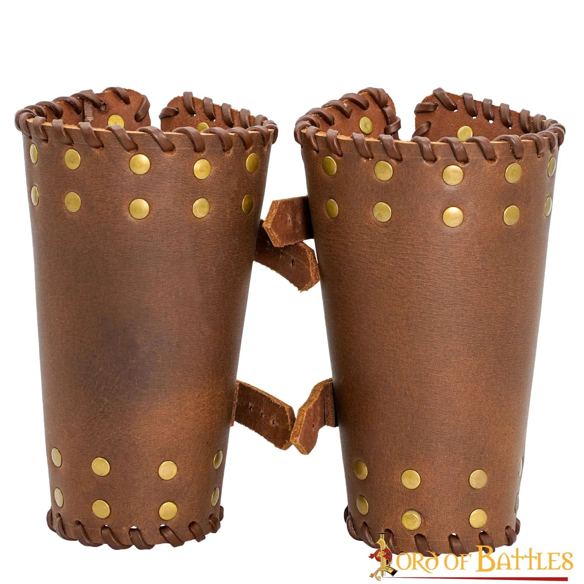 Medieval Studded Authentic Handcrafted Leather Bracers