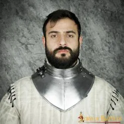 Late Medieval Elegant Steel Gorget 16 Gauge