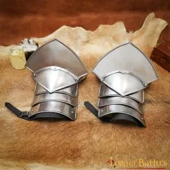 Medieval Fantasy Knightly Pauldrons With Blade Breakers 18 Gauge