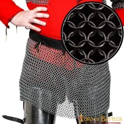 Round Ring Chainmail Skirt, Butted, ID 9 Mm, Spring Steel