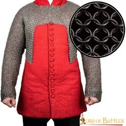 Round Ring Chainmail Shirt Joined Sleeves Voiders, Butted, ID 9 Mm, Spring Steel