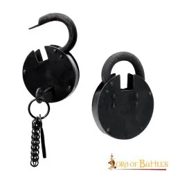 Ancient Dungeon Hand Forged Iron Padlock With Paired Functional Keys