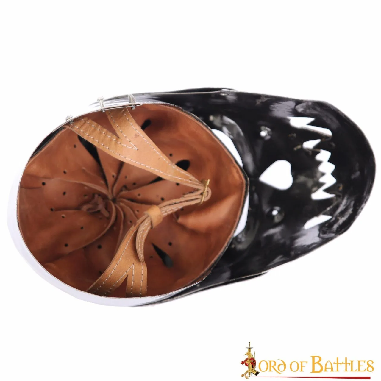 Demonic Skull Terrifying Fantasy Helmet With Leather Liner For LARP & Cosplay - Image 3