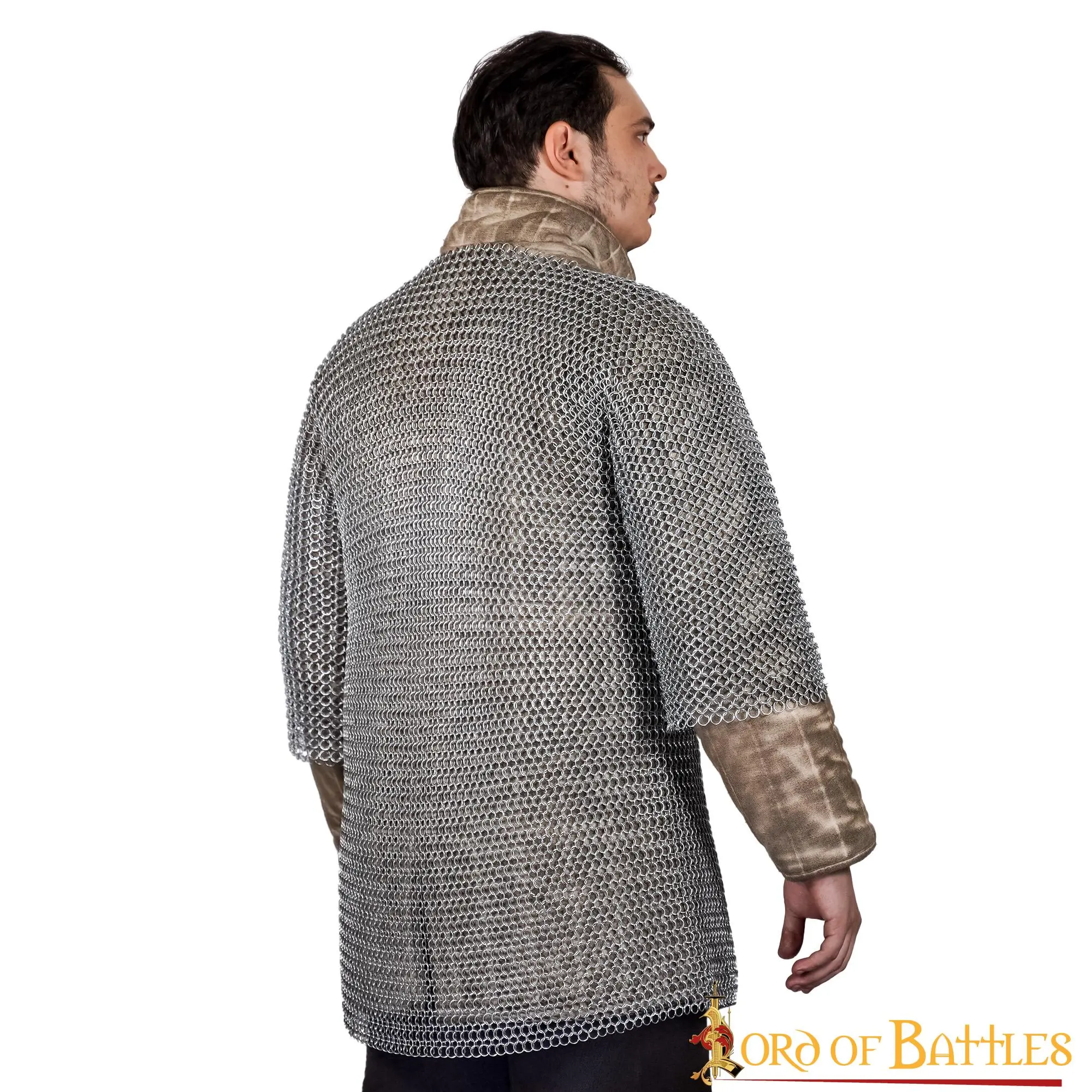 Round Ring Chainmail Medieval Half Sleeves Shirt Haubergeon, Butted, ID 10 Mm, Mild Steel - Image 2