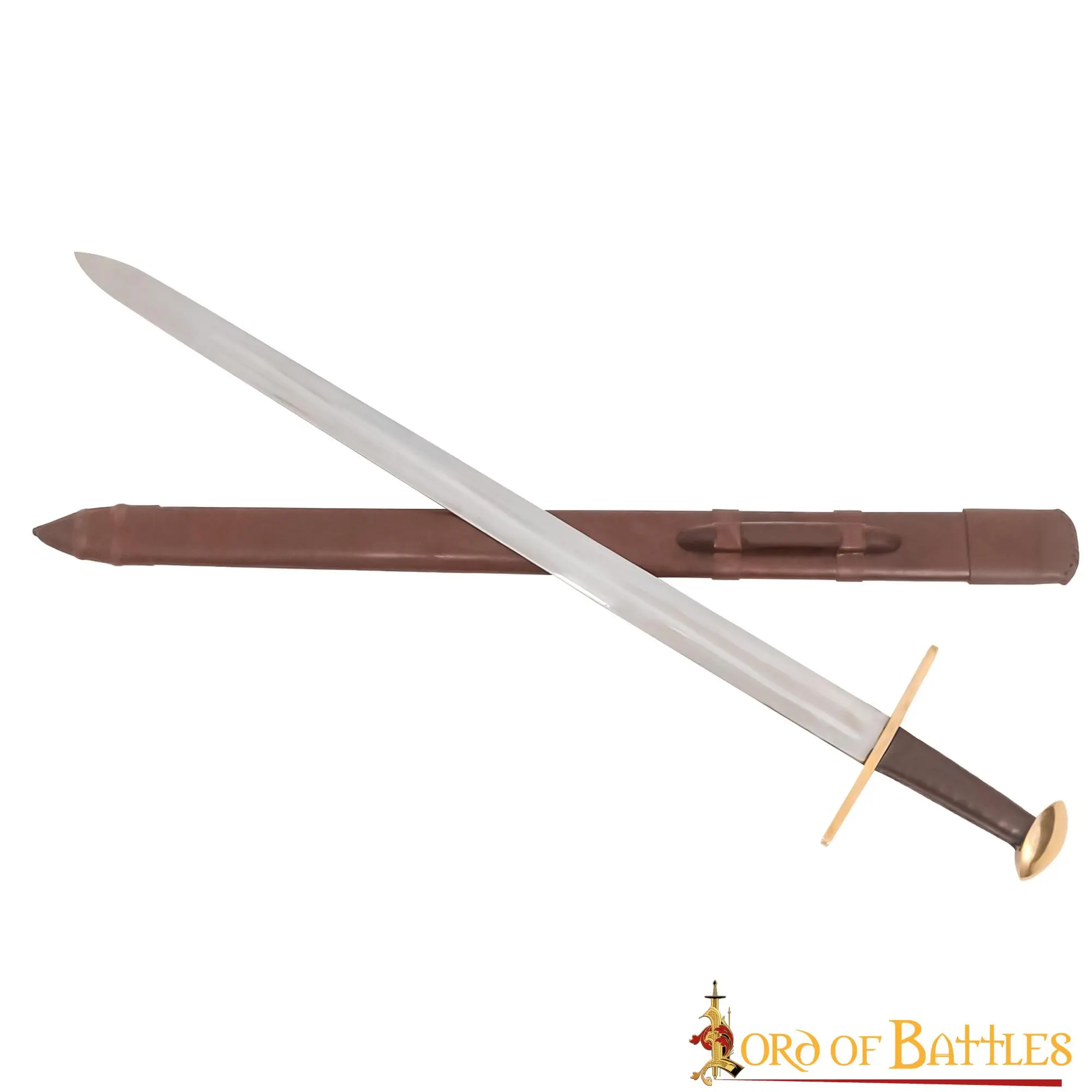 Medieval Type XI Oakeshott Typology Sword With Leather Scabbard - Image 2