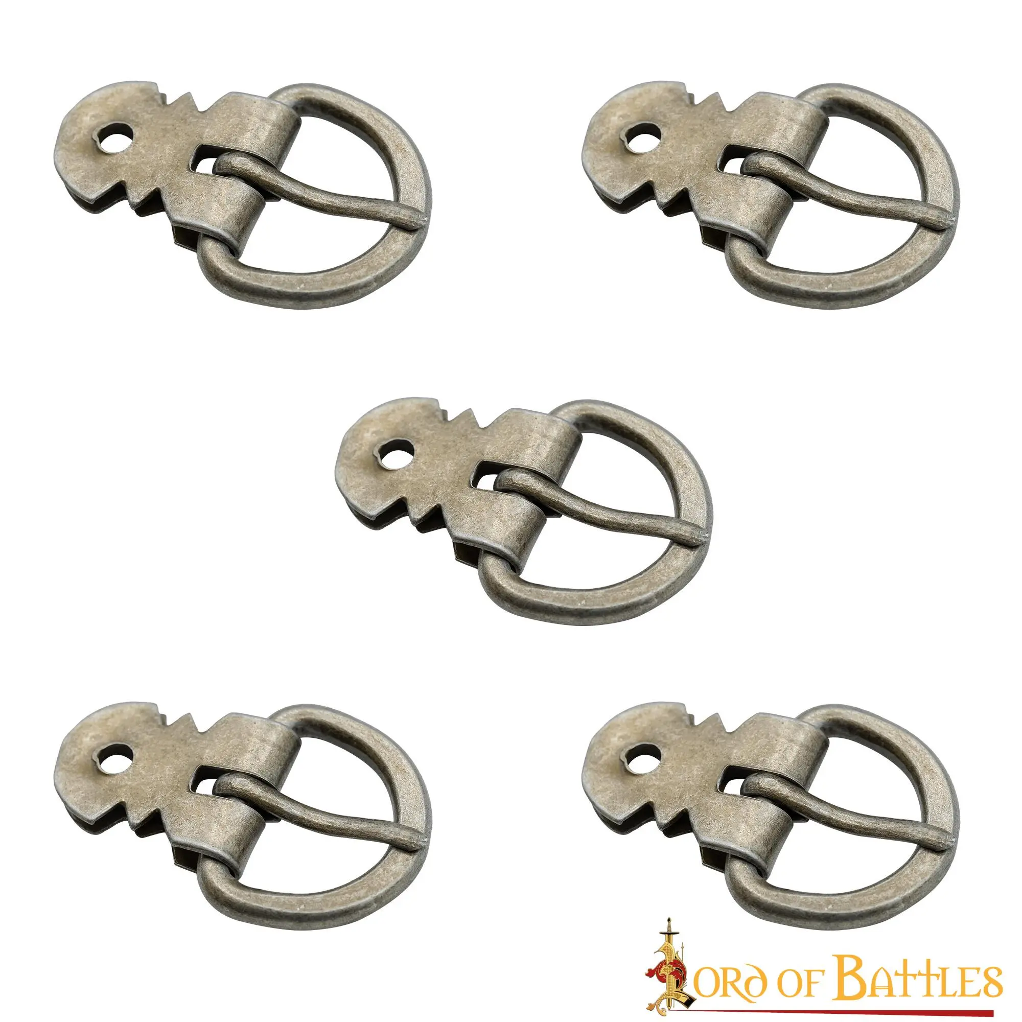 Dark Ages Armor Tough Steel Buckle Set Of 5 - Image 2