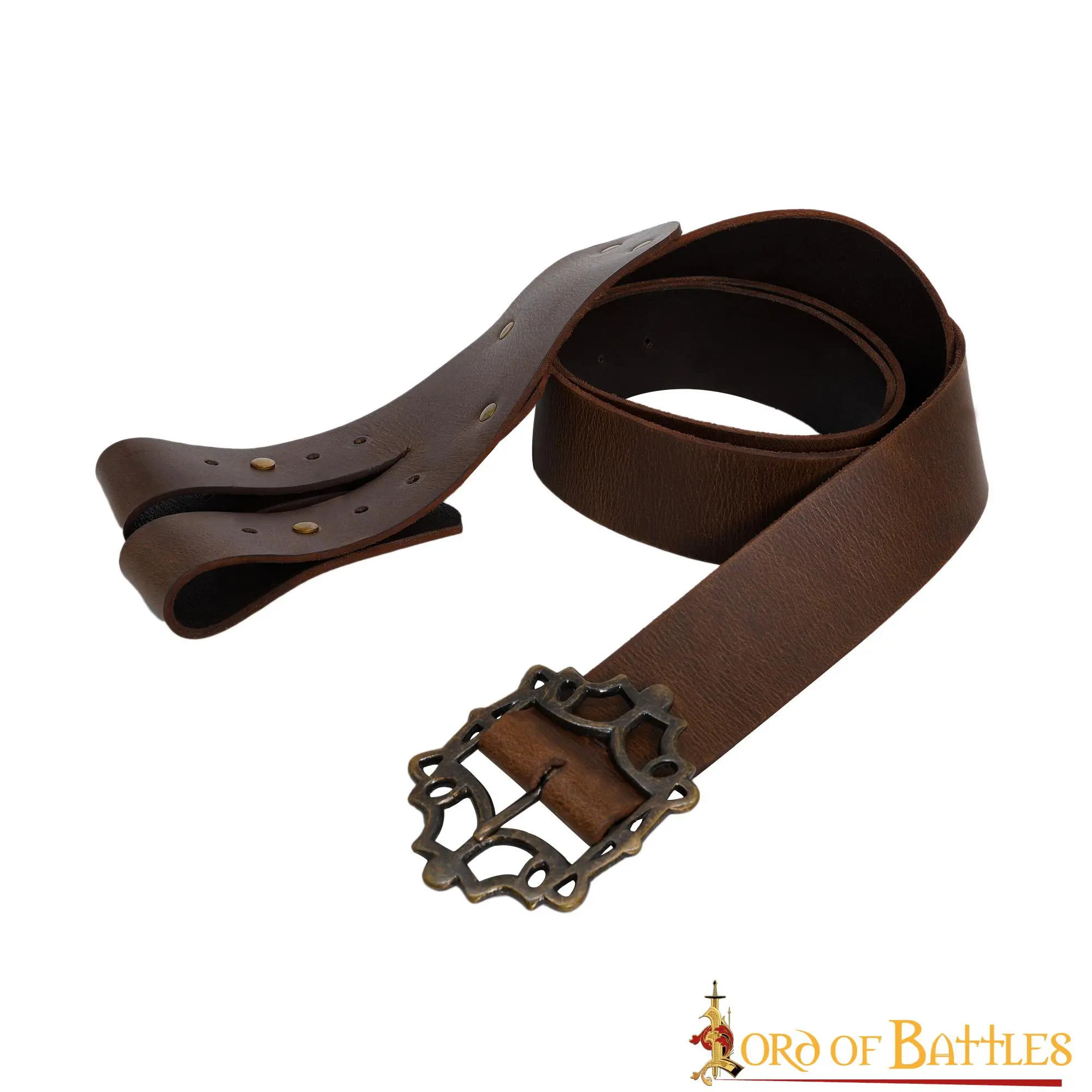Pirate’s Leather Baldric Sword Hanging Belt For LARP And Cosplay - Image 3