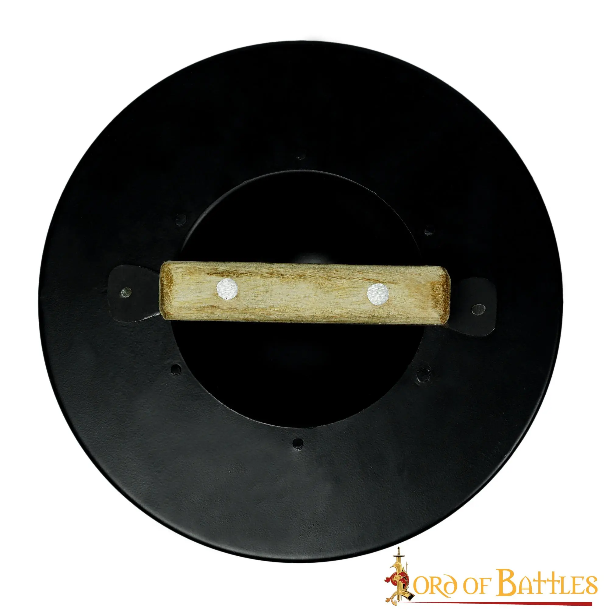 Medieval Fencing Blackened Buckler Functional Steel Shield - Image 2