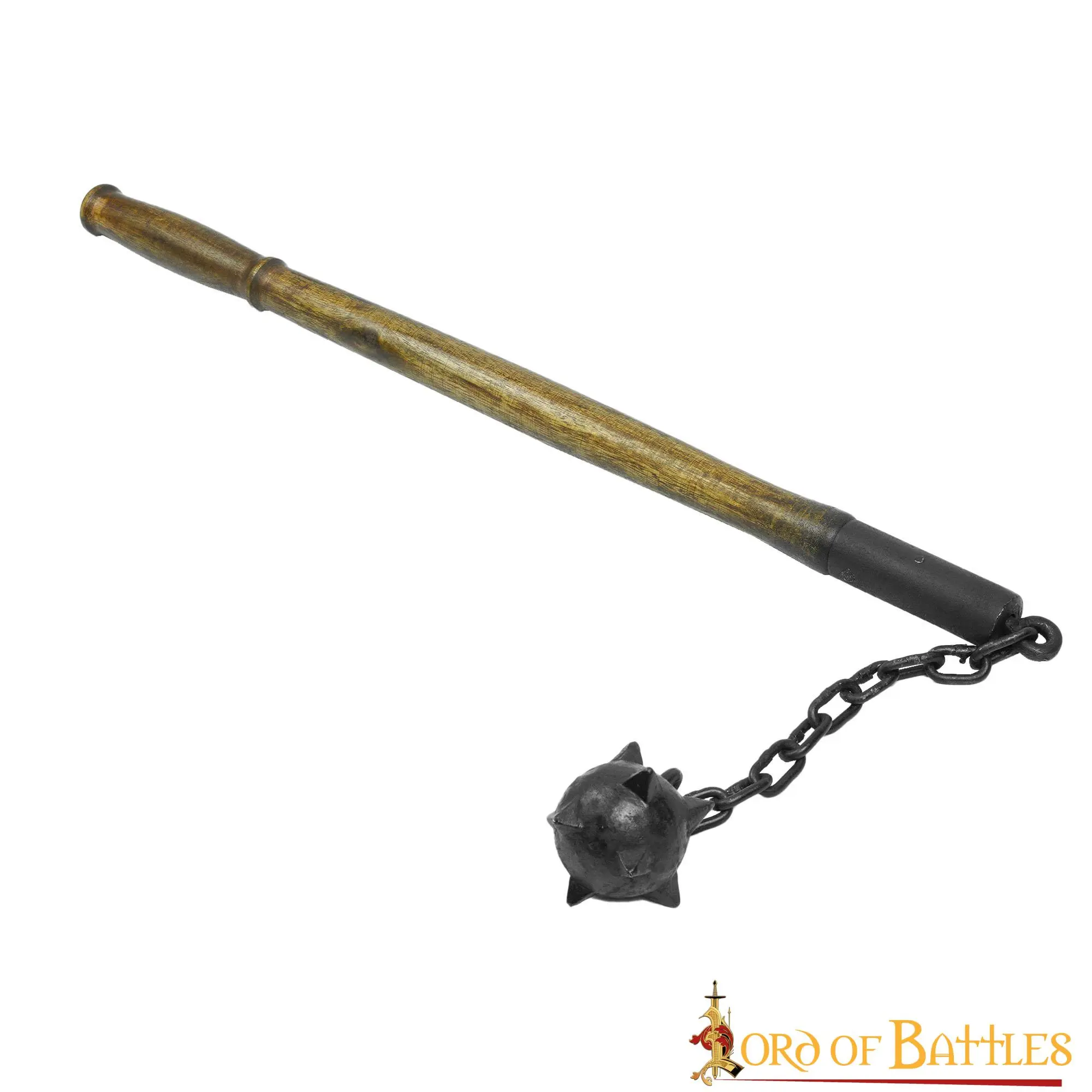 Late Medieval Spiked Ball Flail For Historical Reenactments - Image 2
