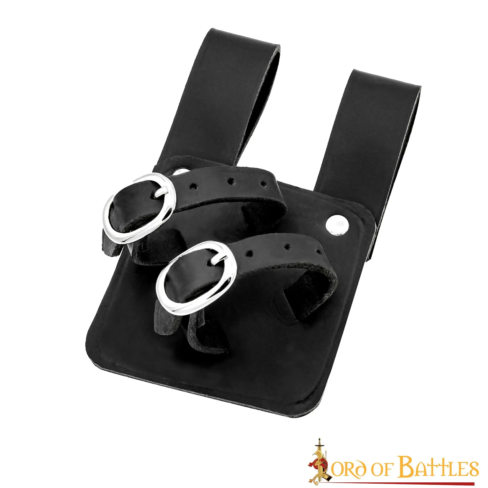 Medieval Authentic Leather Sword And Axe Frog - Image 2