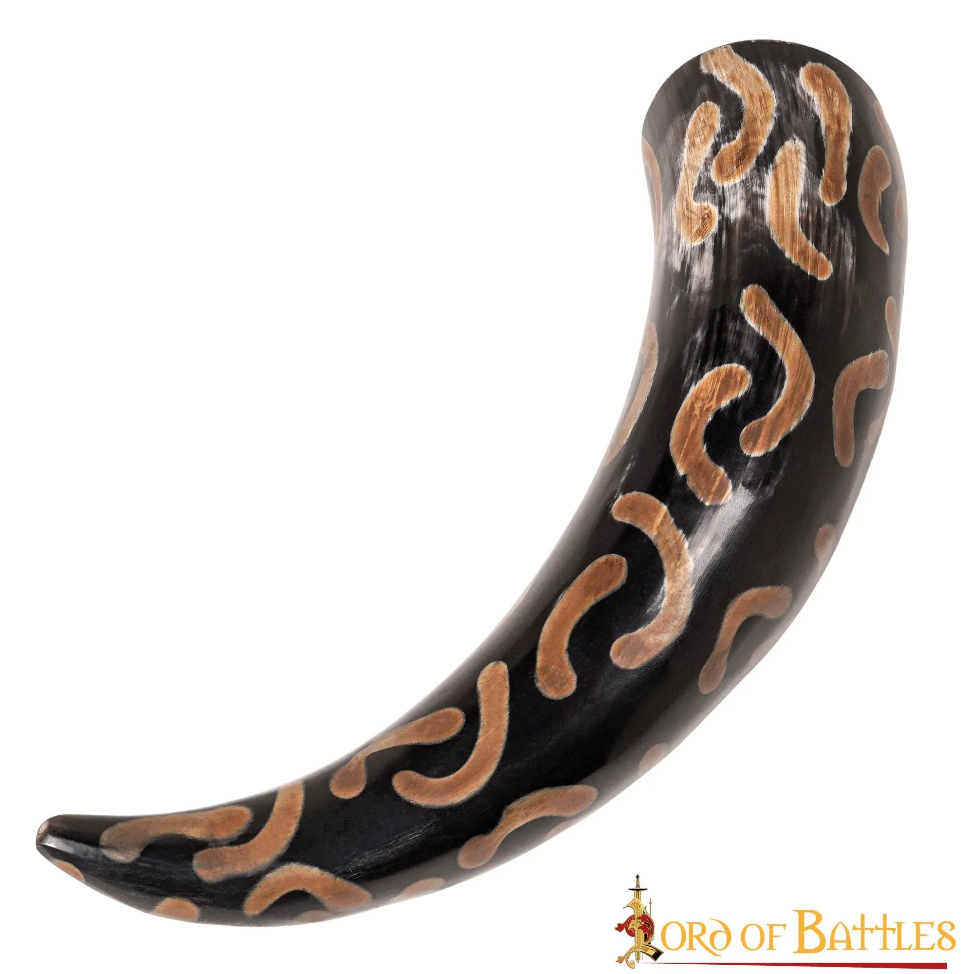 The Charred Crescents Drinking Horn Handcrafted From Genuine Ox Horn - Image 2