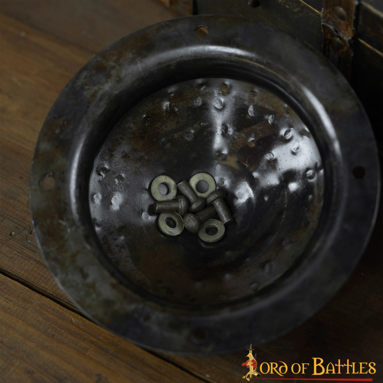 Medieval Hand Forged Conical Umbo Steel Shield Boss 16 Gauge - Image 6