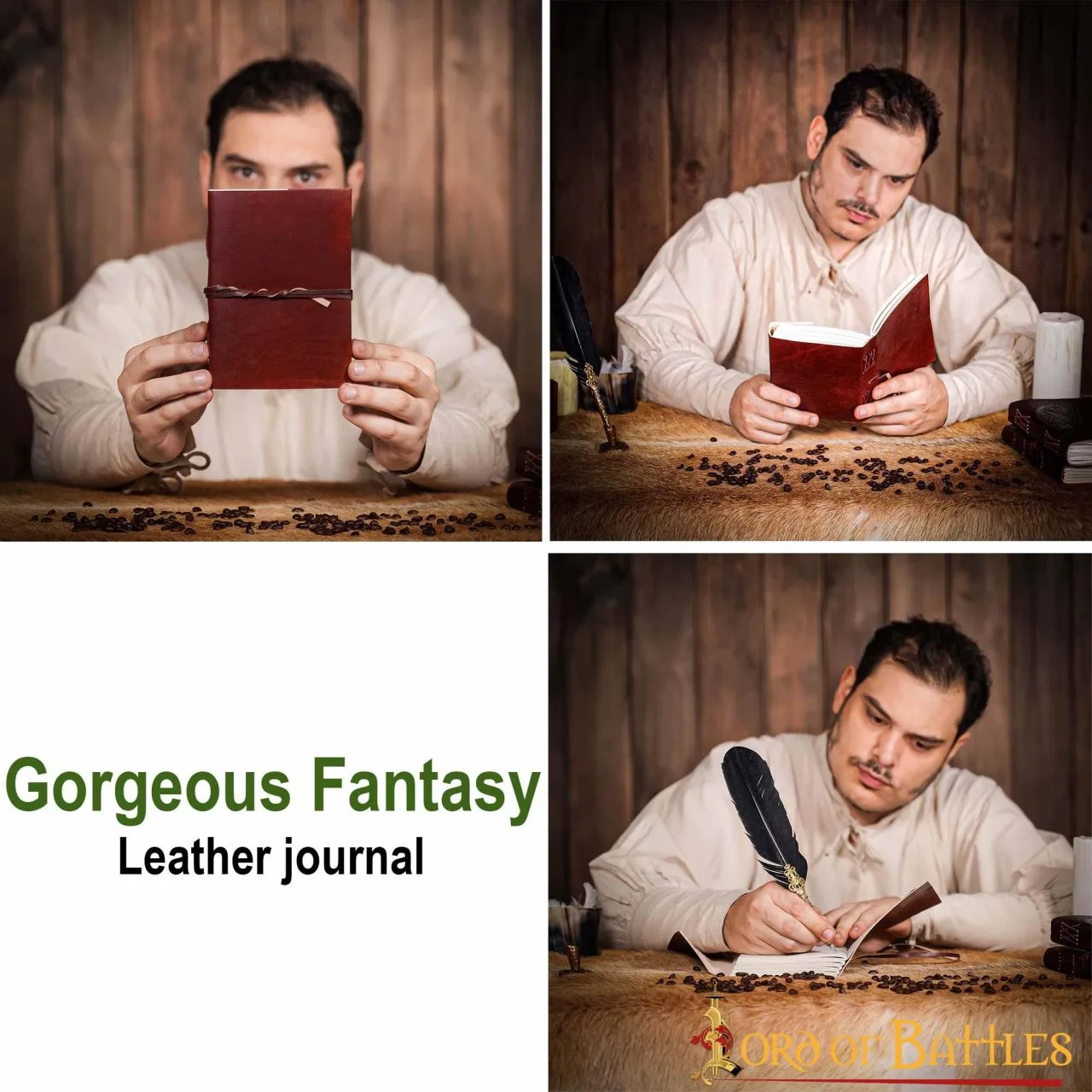 Gorgeous Fantasy Journal Handcrafted Genuine Leather Diary Notes - Image 5
