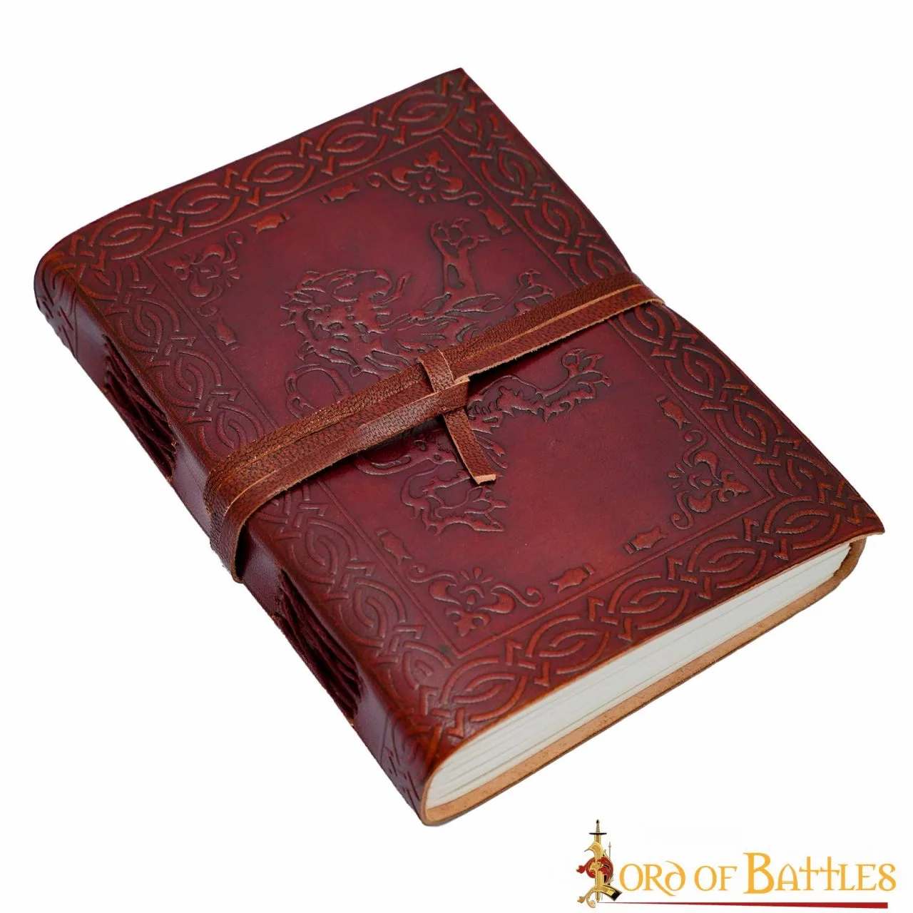 Lion Rampant Heraldic Journal Handcrafted Genuine Leather Diary Notes